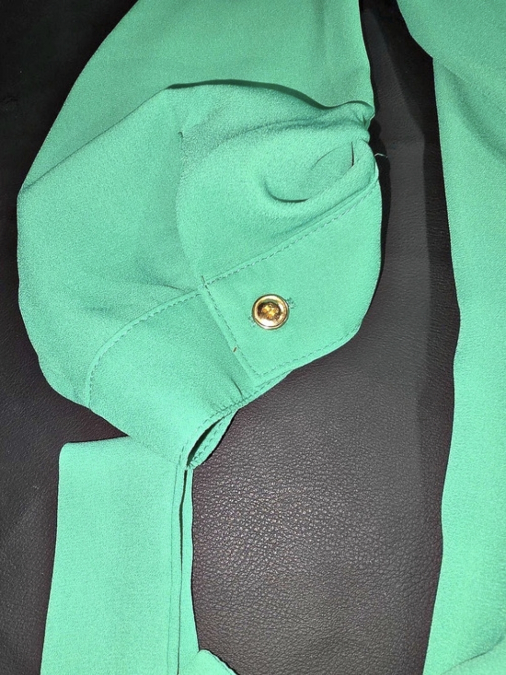 XOXO Mini Utility Dress in Green XL Like New - Picture 5 of 6